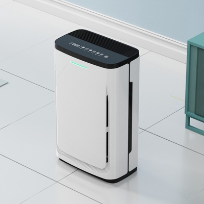 White Digital Display Hepa UV Air Purifier 95W With Nanocrystal Filter