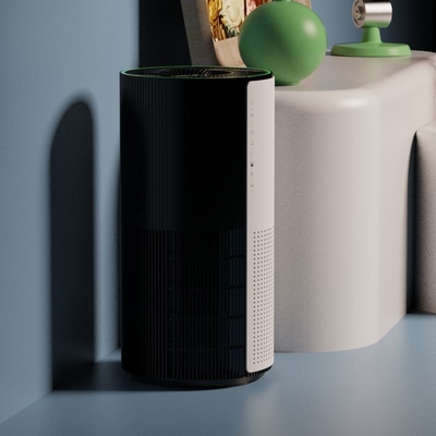 Round HEPA Filter Office Air Purifier With Smart Dust Sensor
