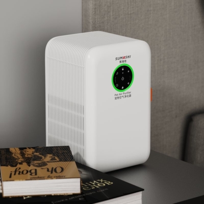 Anion Purification Pet Air Purifier For Pet Hair Remove Ammonia Gas Odor 0.4L Water Tank
