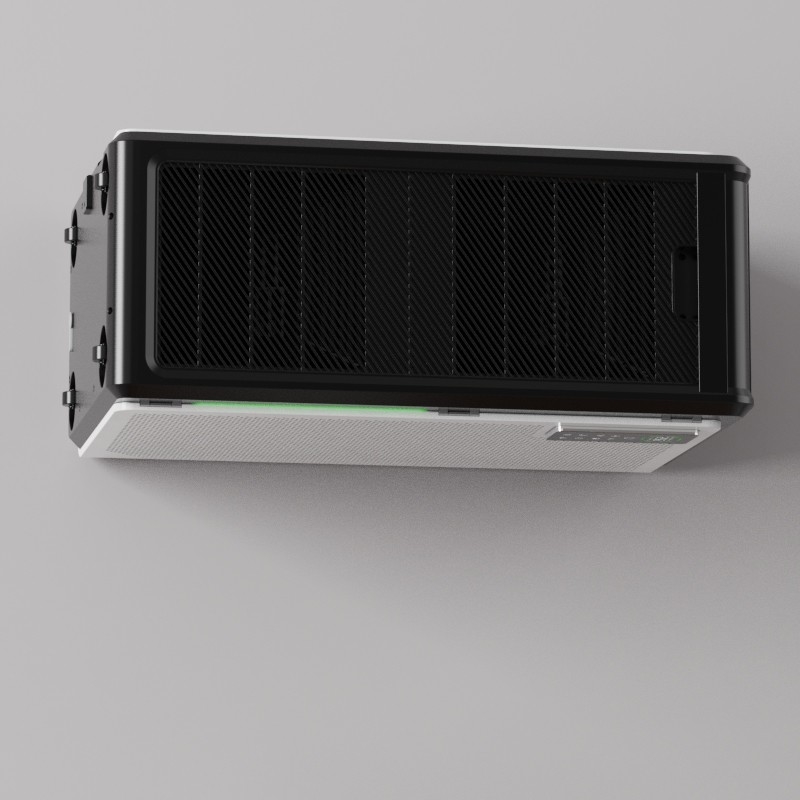 Touch Screen Air Purifier UV Sanitizer , Hepa H14 Ultraviolet Air Sterilizer