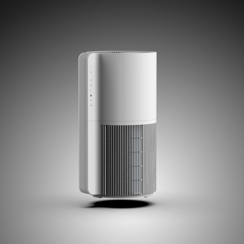 ABS Plastic Hepa UV Air Purifier For Bedroom 40W 100-240V Cleaner