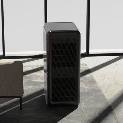 پنج سرعته فیلتر هپا چراغ های UV تصفیه کننده هوا ABS Material OEM